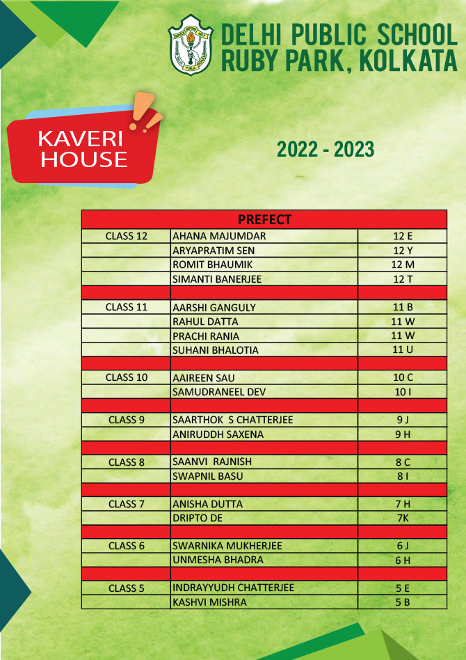 House Prefect 2022-23